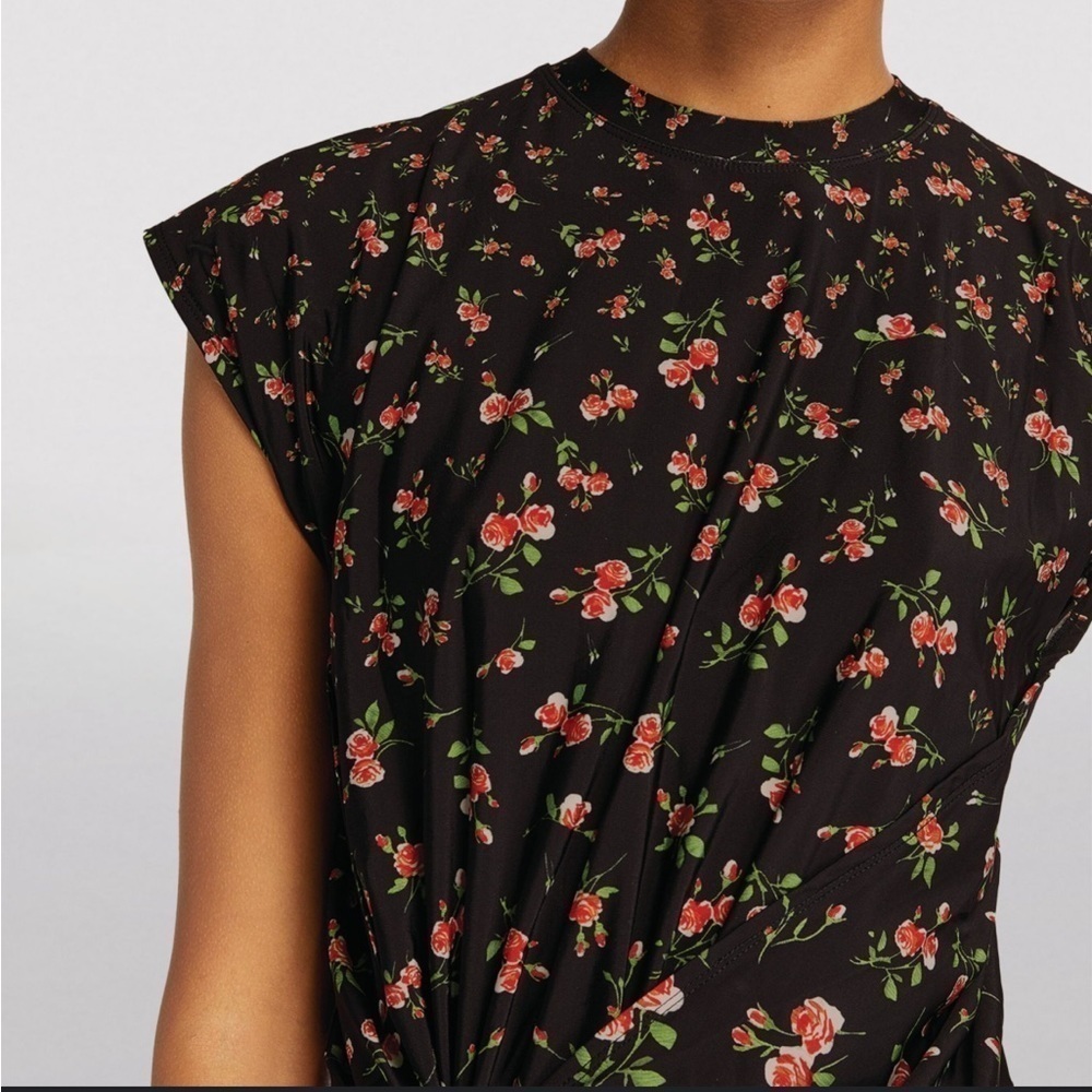 Paco Rabanne- Shortsleeve Floral Ringed Top - Picture 2 of 7
